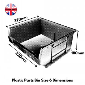 Plastic Parts Bins Size 6 (XL6)